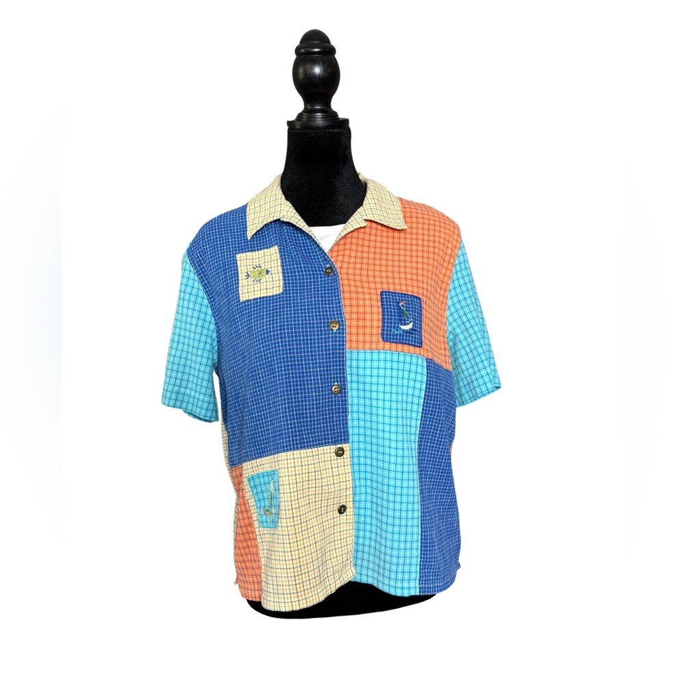 Koret Francisca Vintage Patchwork Quilt Cami Atta… - image 1